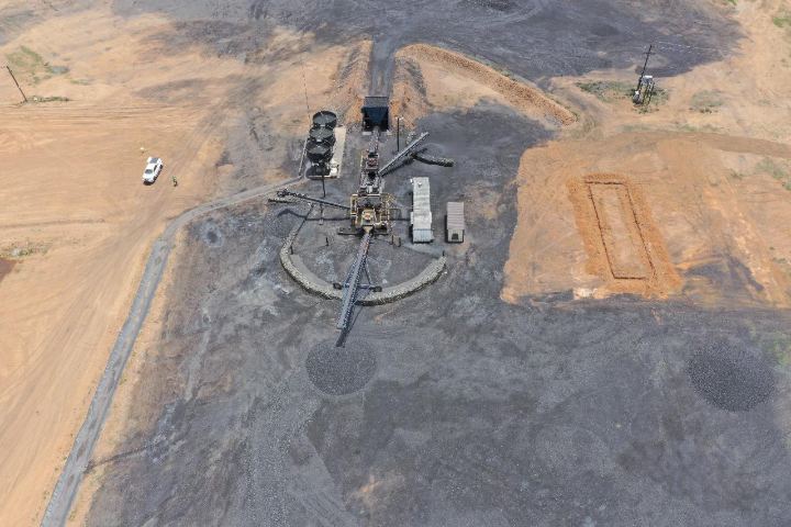 Aerial view of the site